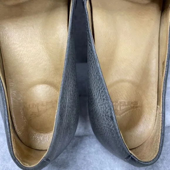 Dansko Gray Leather Flats - Picture 8 of 9